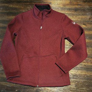 Womens Spyder Jacket - Burgundy Size Medium